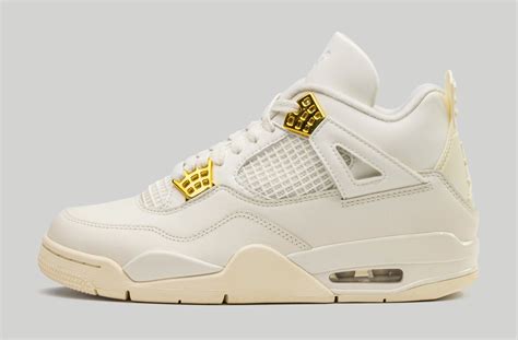 Closer Look at the 'Metallic Gold' Women's Air Jordan 4 The exclusive ...