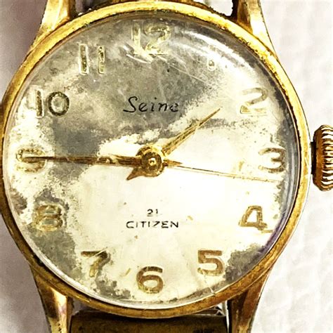 Yahoo!オークション - CITIZEN シチズン Seine 手巻き C.G.P.A. 21石 S...