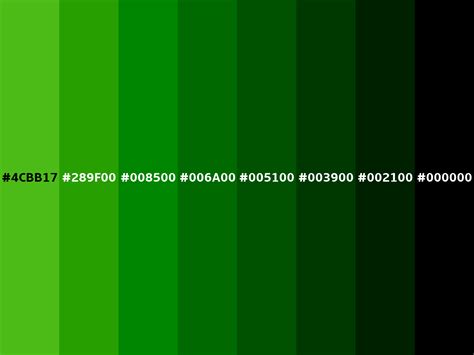 Kelly Green Color Swatches