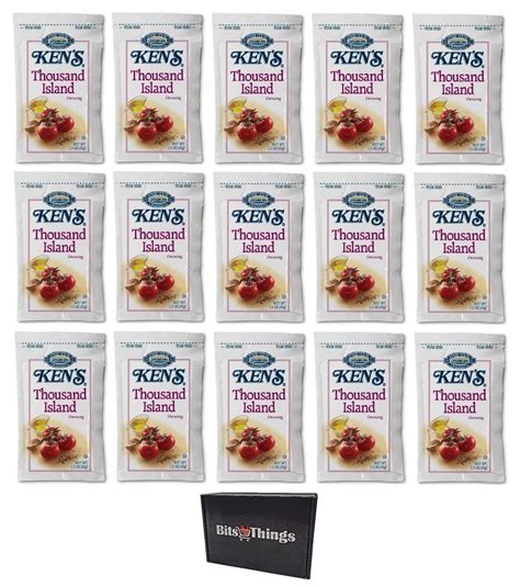 Kens Thousand Island Salad Dressing Packets (Pack of 15) - Convenient ...