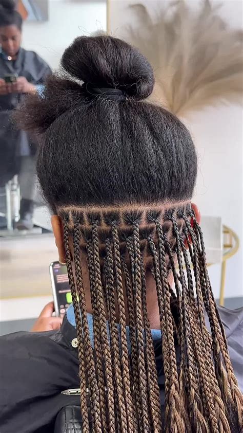 Knotless braids. | Long braids, African braids hairstyles, Hair styles
