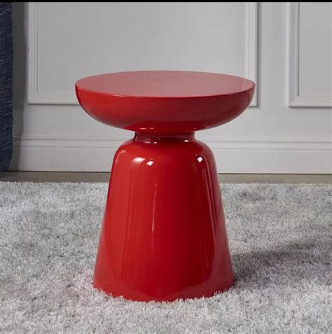 Vibrant Red Side Table: The Perfect Accent for Your Modern Living Room