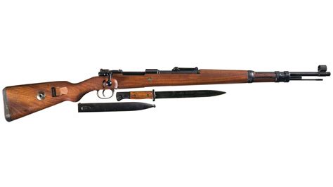 German Mauser Model K98 7.92 Cal Full Wood Military Bolt Action Rifle w ...