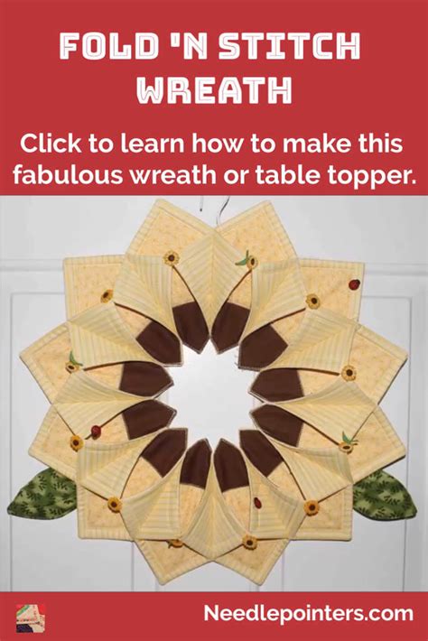Image result for Fold N Stitch Wreath Pattern Tutorial