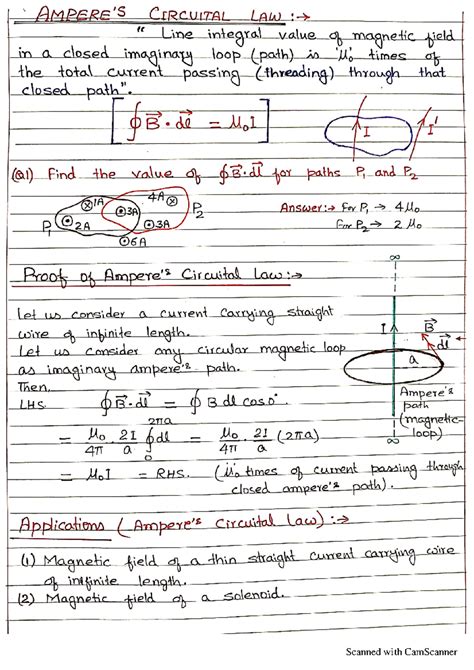 Ampere's Circuital Law - CIRCUITAL LAW : integral value of magnetic ...