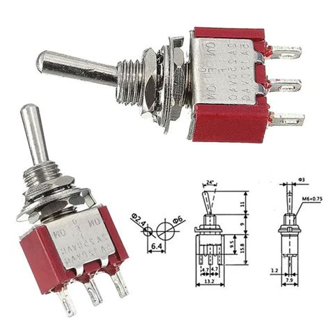 5A 3 Pin SPDT Toggle Switch | Robodo