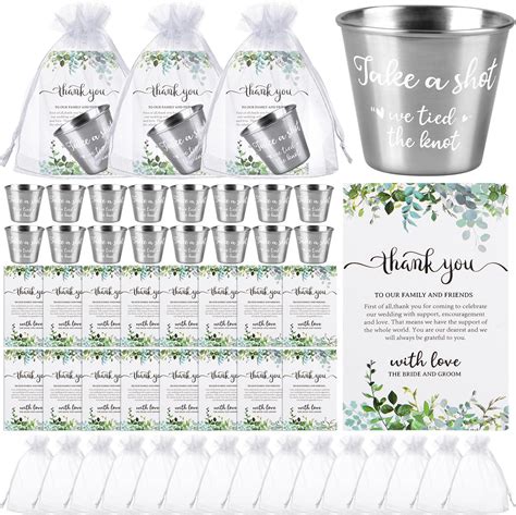 Amazon.com: Uiifan 100 Set Wedding Favors for Guests Bulk 100 Wedding ...