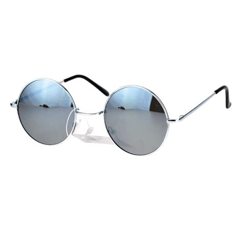 Buy John Lennon Circle Lens mirrored Mirror Lens Wire Rim Round ...