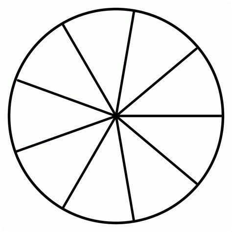 Circle Fractions Printable