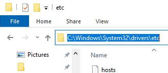 Image result for Windows Hosts File Location