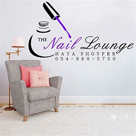 Gadgets Wrap Nails Salon Decals Art The Nail Lounge Logo Wall Stickers ...