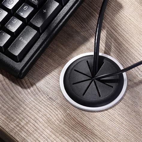 Buy 15 Pieces Desk Grommet Desk Cord Grommets Flexible Cable Wire Hole ...