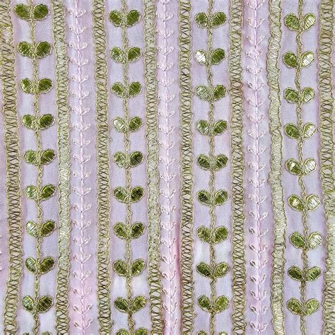 Kaneri Georgette Gota Patti Fabric on Pale Pink Base – Matching Woman