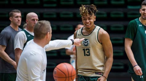 CSU basketball coach Niko Medved leads first practice of the season