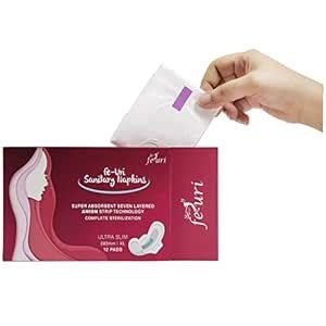 Buy Fe-Uri Ultra Soft Antibacterial Organic Cotton Sanitary Napkins ...