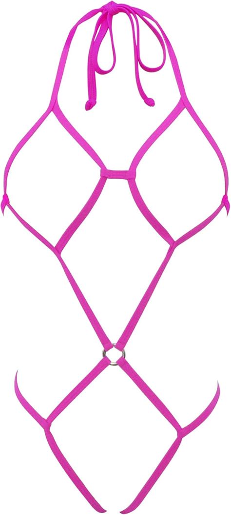 Buy LAMORTY Crotchless Lingerie for Women Micro Sling Bikini Extreme ...