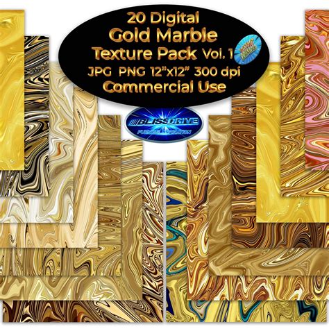 20 Digital Gold Marble Texture Pack Instant Download - Etsy