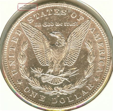 1890 S Ms Uncirculated Morgan Silver Dollar Lower Mintage Coin