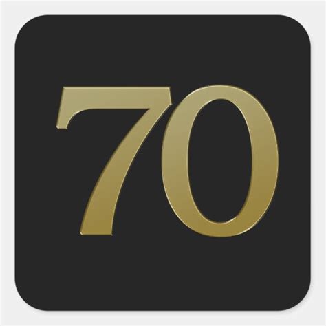 70 Number Stickers - 100% Satisfaction Guaranteed | Zazzle