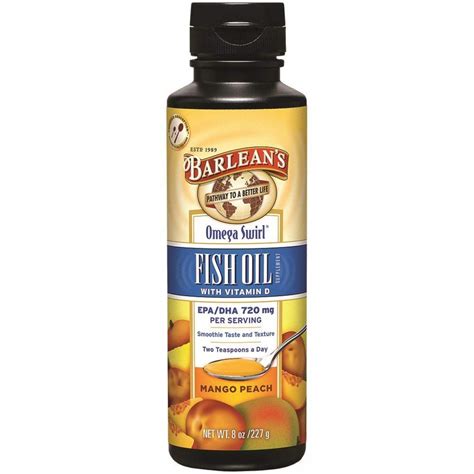 Barlean's Seriously Delicious Omega-3 Fish Oil, Mango