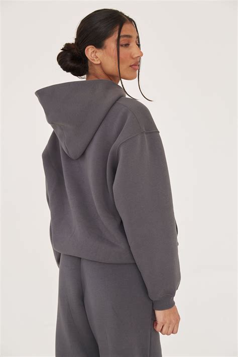 Oversized Hoodie - Dark Grey | Dark grey hoodie, Oversize hoodie ...