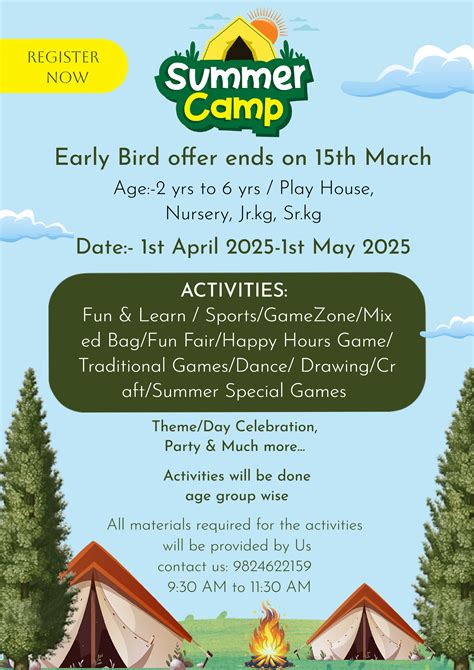 Free Summer Camp Poster