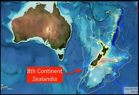 Scientists released the map of 'Zealandia', the 8th continent submerged in the Pacific Ocean.