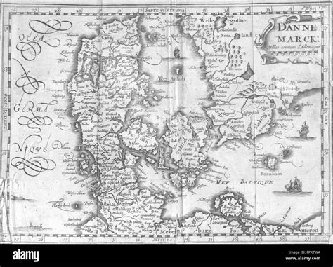 Map Of Denmark In 1700