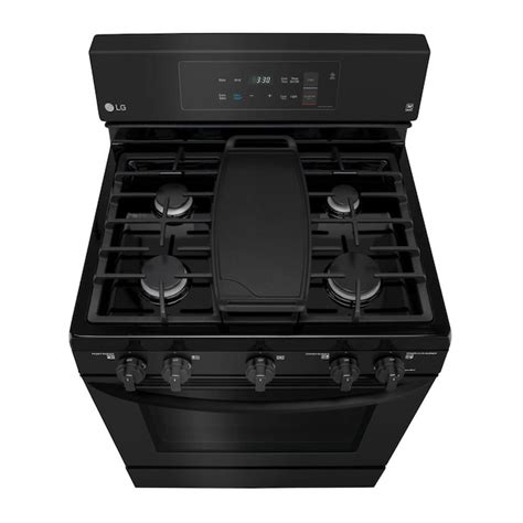 LG EasyClean 30-in 5 Burners 5.4-cu ft Self-cleaning Convection Oven ...