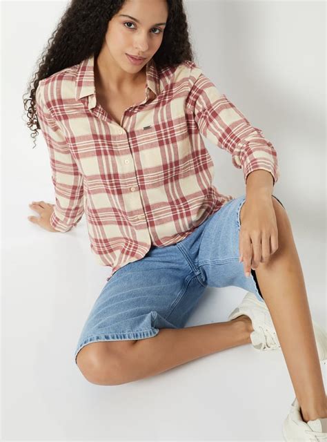 Buy Women Checked Oversized Shirt Online at just Rs. 899.0 ...