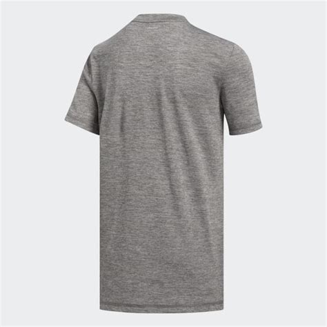 adidas Mélange Badge of Sport Tee - Grey | Free Shipping with adiClub
