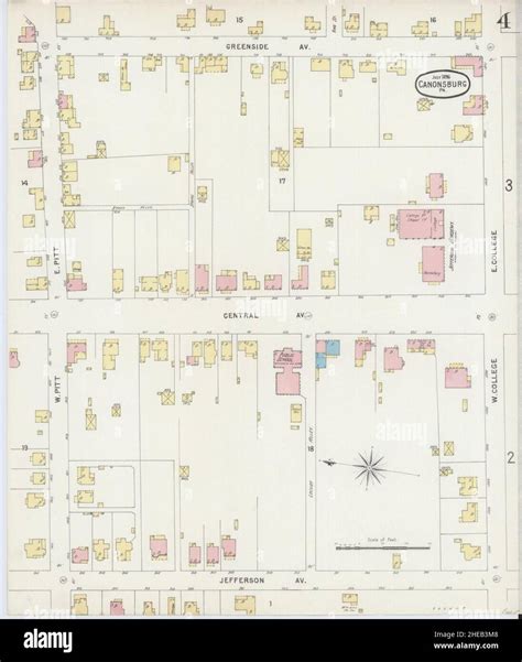 Map of canonsburg hi-res stock photography and images - Alamy