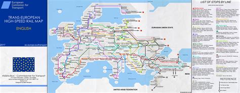 European High Speed Rail Map