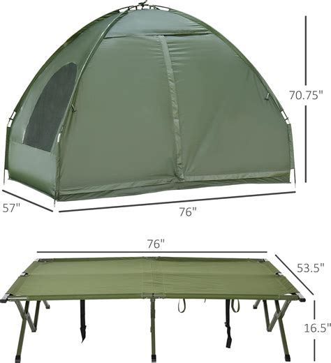 Outsunny 2 Person Foldable Camping Bed Tent with Air India | Ubuy