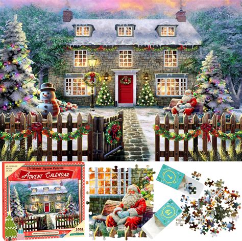 Wowok Advent Calendar 2025 Jigsaw Puzzles- The Christmas Cottage ...