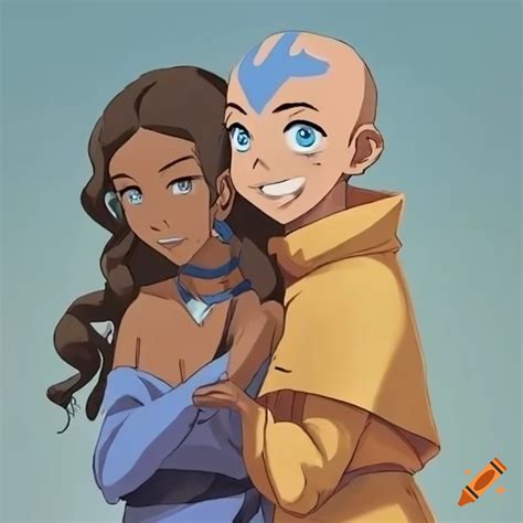 Aang and katara on a romantic date in ba sing se