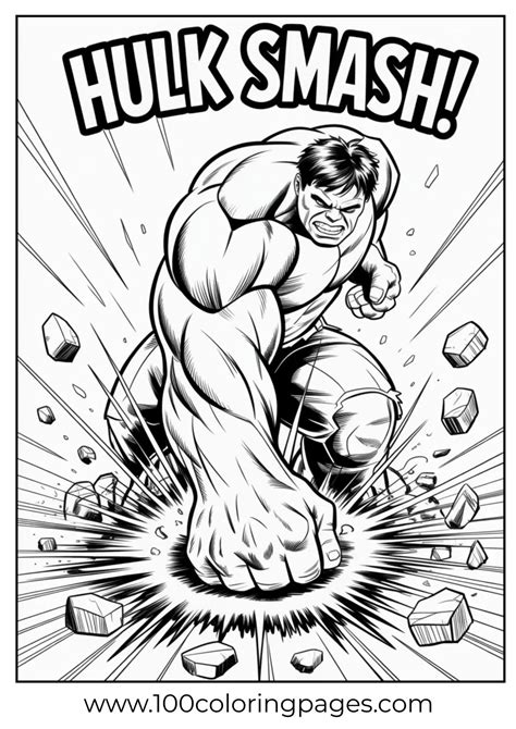 66 Hulk Coloring Pages (Free Printables PDFs for Kids )