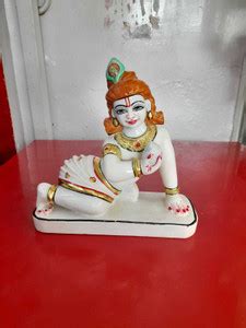 Shubh Mangal Art Laddu Gopal Marble Murti Decorative Showpiece - 8.5 cm ...