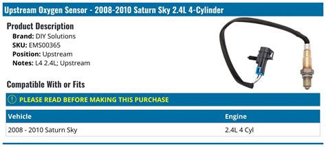 2005 Saturn Relay Upstream O2 Sensor Replacement 的图像结果