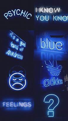 Neon Wallpaper Aesthetic Blue by Miliibvb Blue Aesthetic Blue Aesthetic Neon Wallpaper Aesthetic Blue