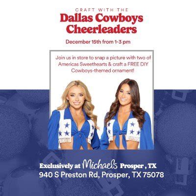 Holiday Crafting at Michaels with the Dallas Cowboys Cheerleaders ...