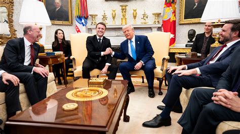 Trump y Macron exhiben su vieja amistad, pero discrepan sobre Ucrania ...
