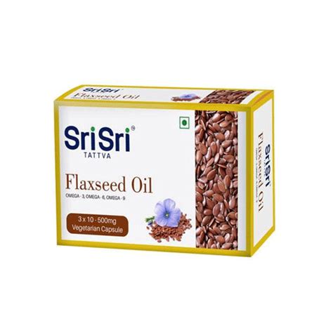 Sri Sri Tattva Flaxeed Oil 500 Mg 30 Capsules – Uniqrr.com(यूनिकर)