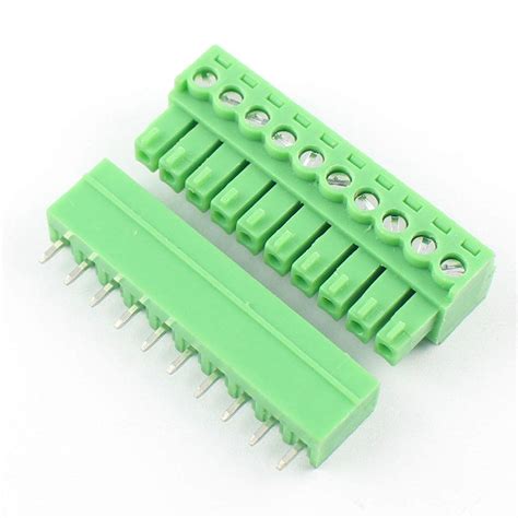 DBParts 10-Pin 10 Pole 3.81mm Pitch Straight Plug-in Screw India | Ubuy