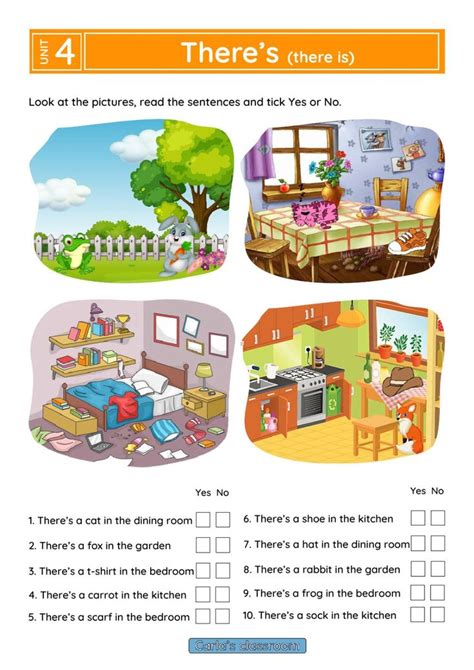 Describing my house (There is/There…: English ESL worksheets pdf & doc