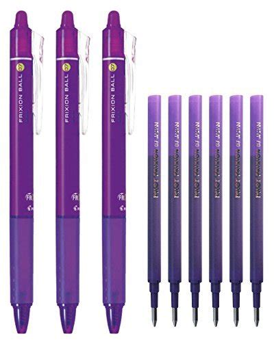Pilot FriXion Ball Knock Retractable Erasable Gel Ink Pens, Extra Fine ...