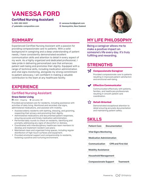 3 Successful Certified Nursing Assistant Resume Examples And Writing ...