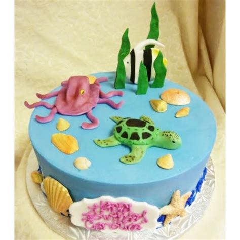 Sea Life Animal Fondant Cake Delivery In Delhi NCR