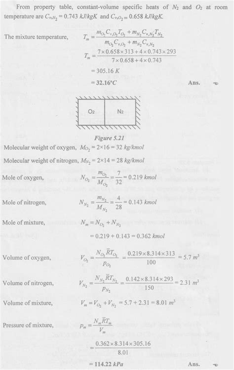 Solved Anna University Problems on Gas Mixtures - Gas Mixtures and ...