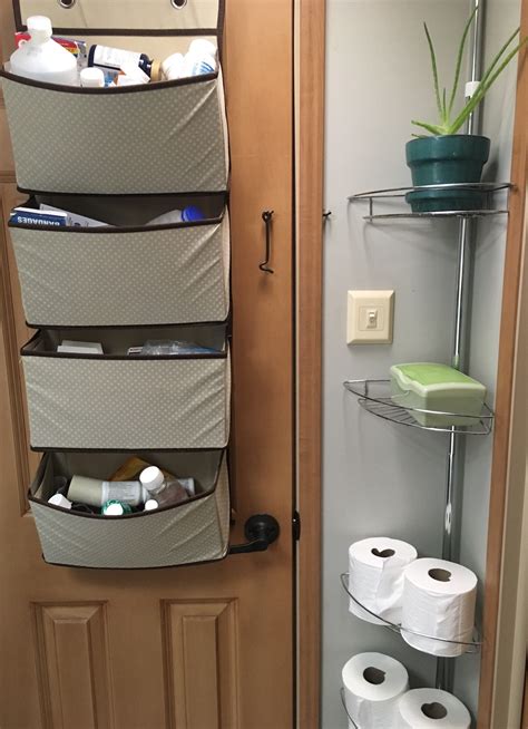 rv bathroom storage ideas